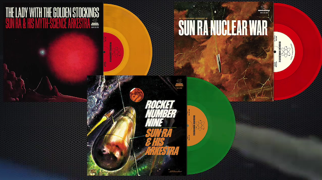 Classic and unreleased Sun Ra tracks pressed to coloured 10